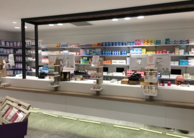 comptoir pour une pharmacie