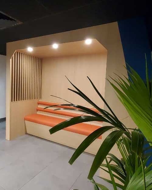 alcove-bois Mur végétalisé
